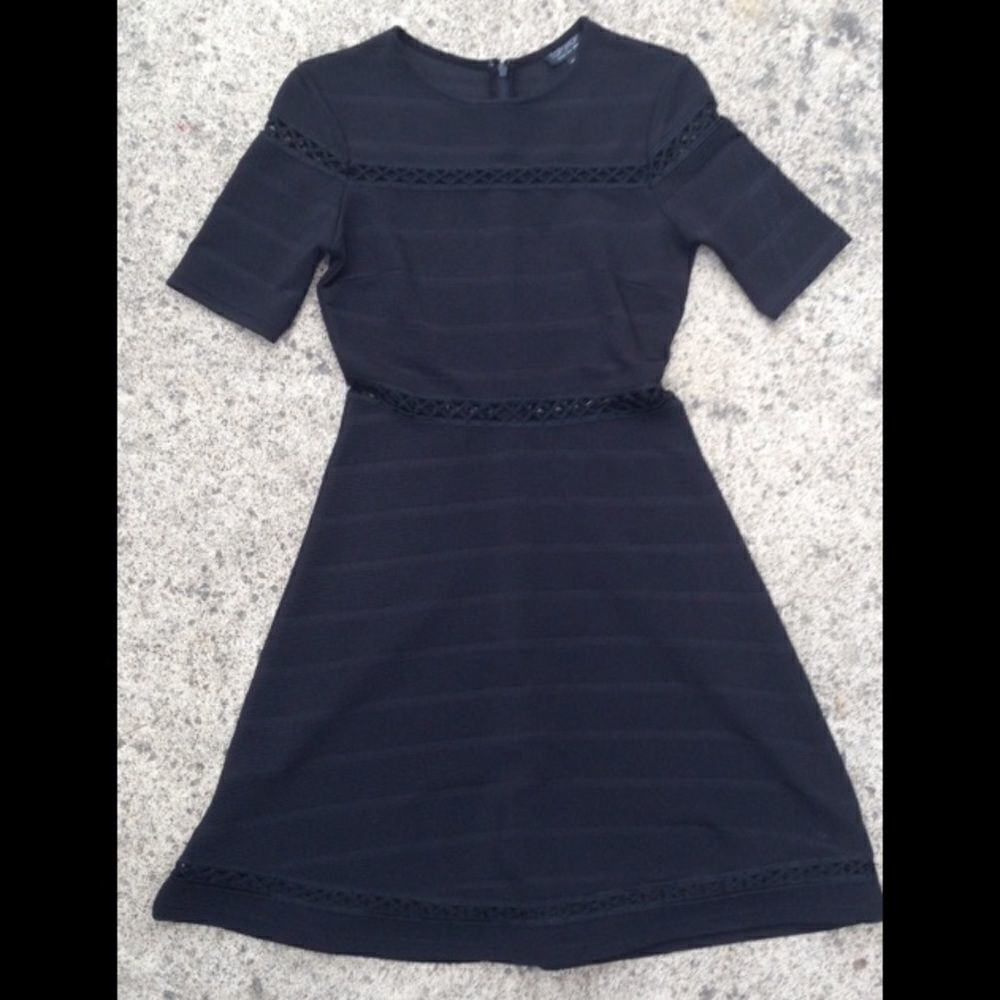 New TopShop fit & flare cutout dress. Sz 4